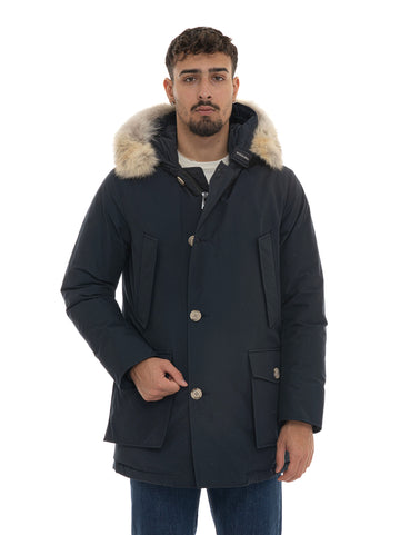 Woolrich Men's Artic Parka Hooded Jacket Blue
