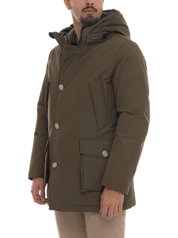 Woolrich Men's Artic Parka Hooded Jacket Green