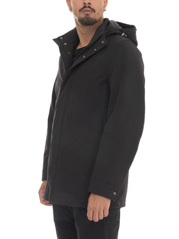 Giaccone Soft shell barrow Nero Woolrich Uomo