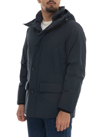 Woolrich Men's Cloud Arctic Parka Hooded Jacket Blue