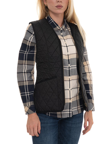 Gilet Nero Barbour Donna