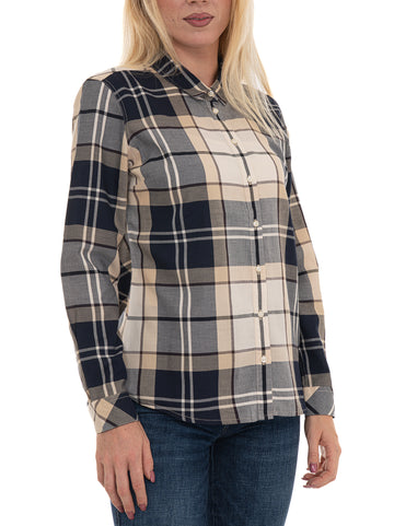 Camicia Beige Barbour Donna