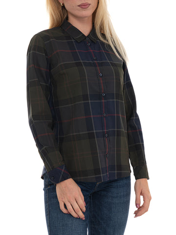 Camicia Verde Barbour Donna