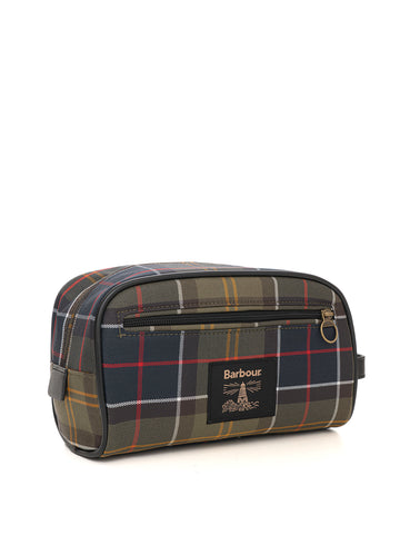 Pochette in nylon Verde-blu Barbour Uomo