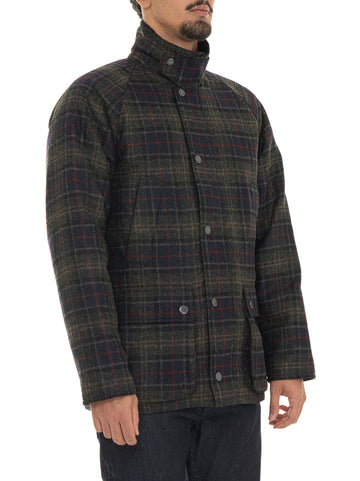 Giaccone con 4 tasche  bedale wool jkt Blu-verde Barbour Uomo