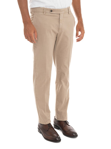 Pantalone modello chino MORELLO Nocciola Berwich Uomo