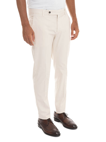 Pantalone modello chino MORELLO Latte Berwich Uomo