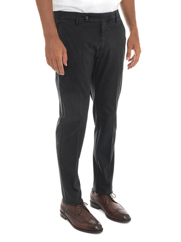 Pantalone modello chino MORELLO Nero Berwich Uomo
