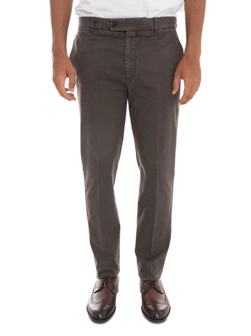 Pantalone modello chino YRETROGDLONG Testa di moro Berwich Uomo