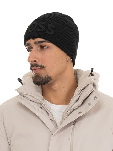 Cappello a coste AFOX Nero BOSS Uomo