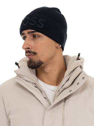 Cappello a coste AFOX Blu BOSS Uomo