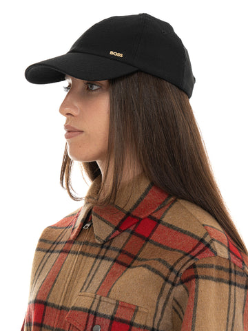 Cappello con visiera Ari-rib Nero BOSS Donna