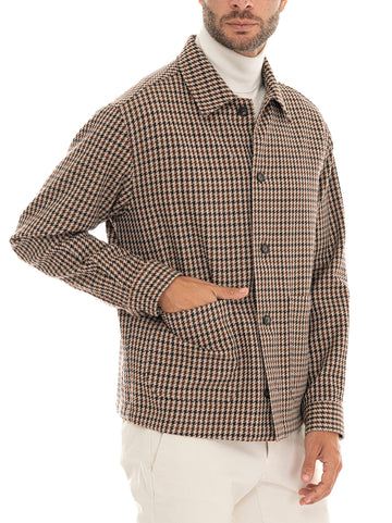 Overshirt C-CARPER-OS Beige-bordeau BOSS Uomo