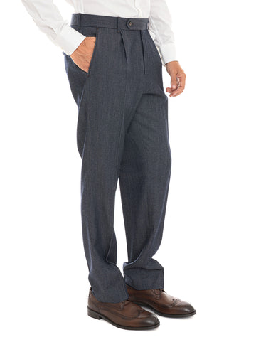 Pantalone modello chino C-PERINO-PL-CS Blu BOSS Uomo