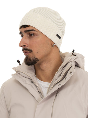 Cappello a coste FATI Bianco BOSS Uomo