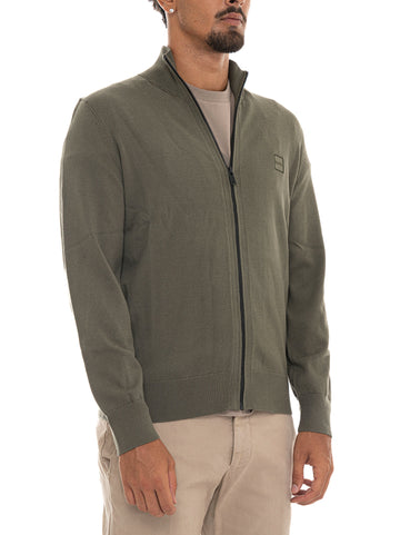 Cardigan Verde BOSS Uomo