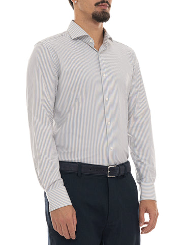 Camicia casual P-HANK-SP Beige BOSS Uomo