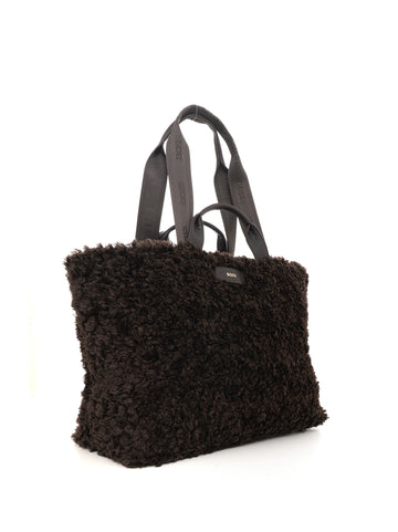 Borsa modello shopper grande Palmah-tote Marrone BOSS Donna