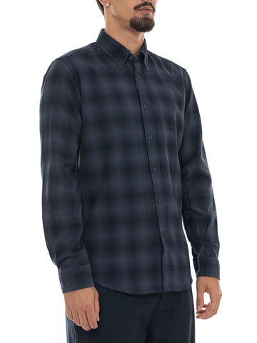 Camicia fantasia quadri RICKERT-M- Blu BOSS Uomo