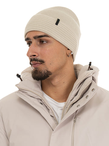 Cappello in maglia TERMIX-BEANIE Beige BOSS Uomo
