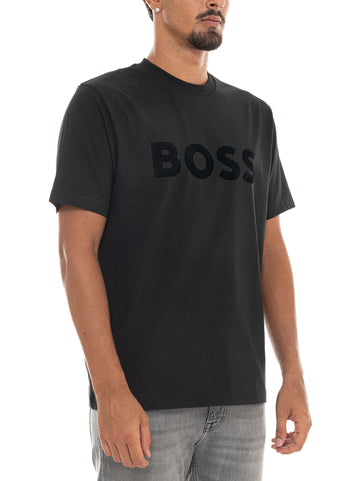 T-shirt Nero BOSS Uomo