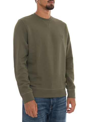 Felpa Verde BOSS Uomo
