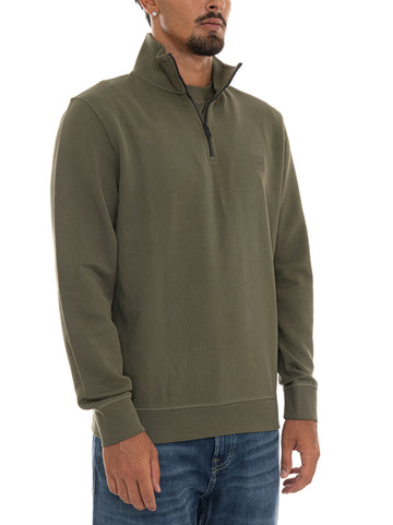 Felpa Verde BOSS Uomo