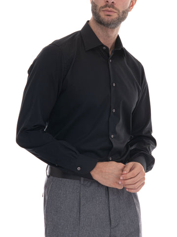 Camicia classica da uomo Nero Carrel Uomo