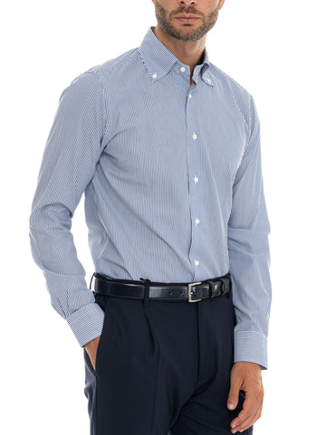 Camicia casual Blu Carrel Uomo