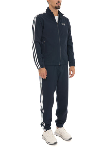Tuta con zip Blu EA7 Uomo