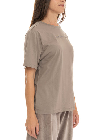 T-shirt Taupe EA7 Donna