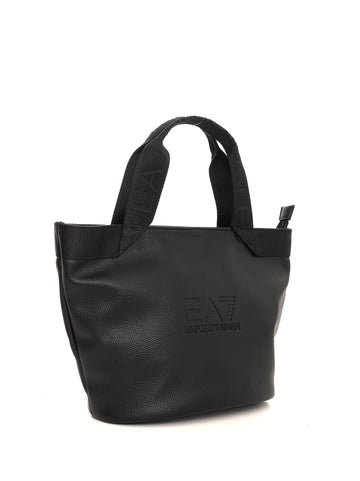 Borsa modello shopper media Nero EA7 Donna