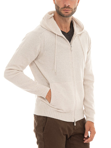 Felpa con cappuccio Beige Gran Sasso Uomo