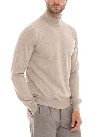 Pullover a lupetto Beige Gran Sasso Uomo