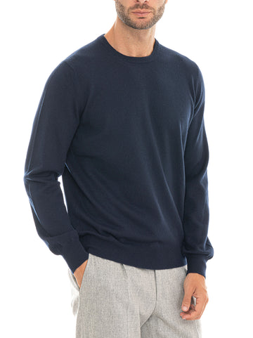 Pullover girocollo Blu Gran Sasso Uomo