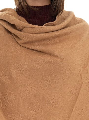 Poncho Taupe Guess Donna
