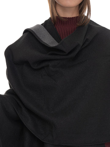 Poncho Nero Guess Donna
