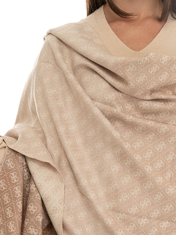 Sciarpe Taupe Guess Donna