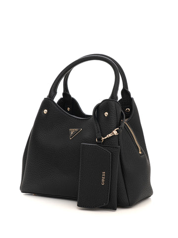 Borsa media Lorella small girlfriend tote Nero Guess Donna