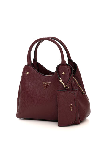 Borsa media Lorella small girlfriend tote Bordeau Guess Donna
