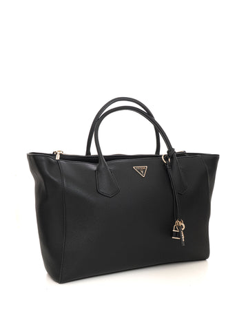 Borsa con chiusura zip Marissa tech tote Nero Guess Donna