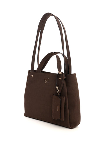 Borsa media Lorella girlfriend tote Marrone Guess Donna