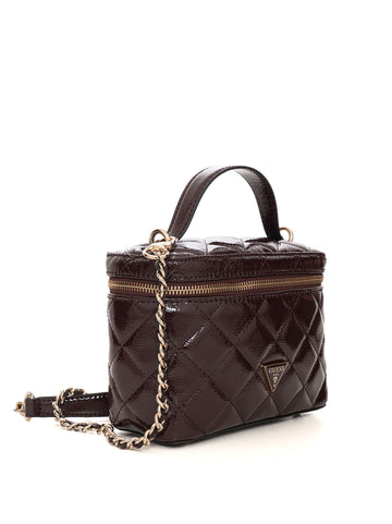 Borsa bauletto Juliet canister Bordeau Guess Donna
