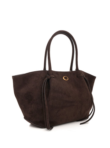 Borsa a spalla Allegra girlfriend tote Marrone Guess Donna