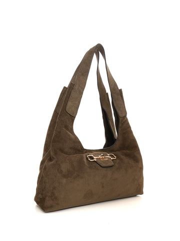 Borsa a spalla Sunset hobo Verde Guess Donna