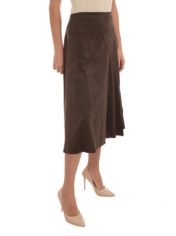 Gonna longuette Jennie Marrone Guess Donna