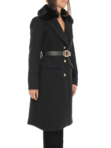 Cappotti Nero Guess Donna