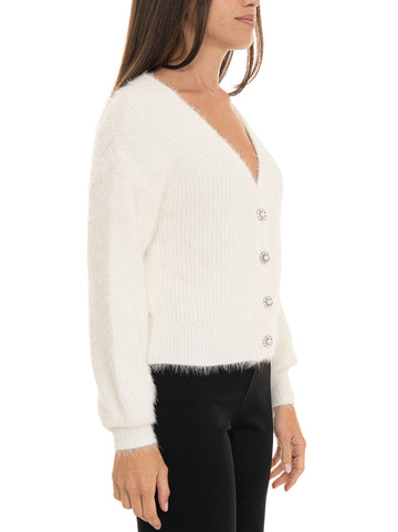 Cardigan Bianco Guess Donna