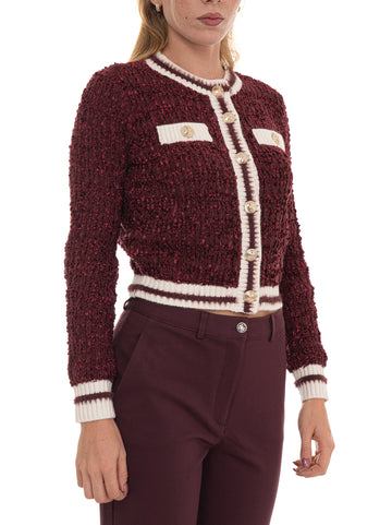 Giacca in maglia  aomori Bordeau Guess Donna