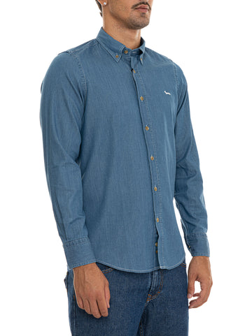 Camicia Denim chiaro Harmont & Blaine Uomo